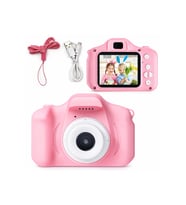 Çocuk Pembe Mini Hd 1080p Dijital Fotoğraf Makinesi Cmr9 Pembe