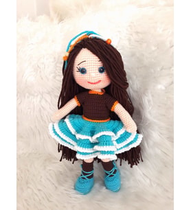 Mavilim Bebek Amigurumi Organik Oyuncak