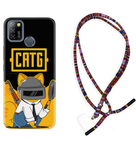 INFINIX Smart 4 5 6 Zero 8 S5 Pro Kılıf Boyun Asklı Rasta Silikon Cat G 1677