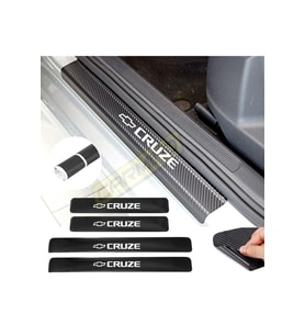 Chevrolet Cruze İçin Uyumlu Aksesuar Oto Bagaj Ve Kapı Eşiği Sticker Karbon