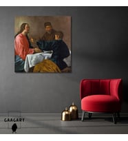 Kare Kanvas Tablo Ünlü Eserler Diego Velázquez The Supper at Emmaus 1622–23