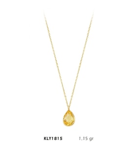Harem Altın 14 Ayar Altın Damla Kolye KLY1815