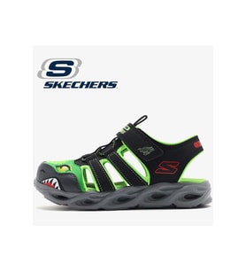 Skechers Thermo-splash-Hydro-flare 400613L-BKLM Işıklı Ortopedik Çocuk Sandalet