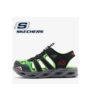 Skechers Thermo-splash-Hydro-flare 400613L-BKLM Işıklı Ortopedik Çocuk Sandalet