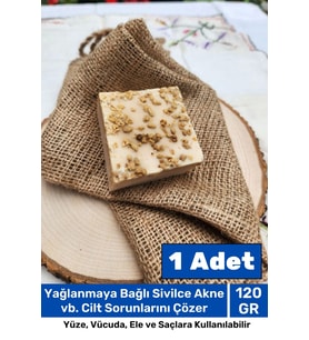 Lüks %100 Doğal Güzel Kokulu El Yüz Saç Vücut Cilt Orijinal Bitkisel Kekik Sabunu 120G - 1 Adet