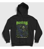 Presmono Unisex Siyah Driven Pantera Kapüşonlu Sweatshirt 168392tt