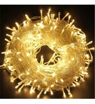 10m 60 Led Gün ışığı 2 Kademeli Şeffaf Kablo Pilli MZ33 TG-V 1342