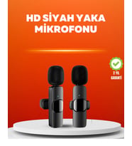 Çift Mikrofonlu Kablosuz Kayıt Seti İphone Uyumlu Mini Mikrofon