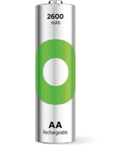 Batteries Recyko 2600 AA Kalem Ni-Mh Şarjlı Pil, 1.2 Volt, 2'li Kart