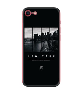 Apple iPhone 5 6 7 8 Plus Se XR Kılıf Desemli Silikon New York 1612
