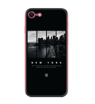 Apple iPhone 5 6 7 8 Plus Se XR Kılıf Desemli Silikon New York 1612
