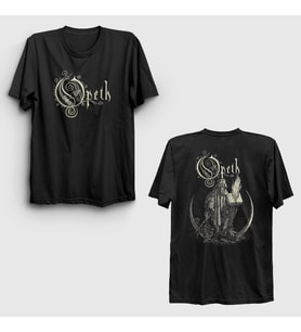 Presmono Unisex Siyah Faith V2 Opeth Sırt Baskılı T-Shirt 516520tt