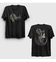 Presmono Unisex Siyah Faith V2 Opeth Sırt Baskılı T-Shirt 516520tt