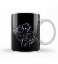 Gas Mask Scissorhands Kupa Bardak Porselen