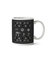 Star Wars Imperial Vehicles Christmas Knit Pattern İki Tarafı Baskılı Kupa Bardak