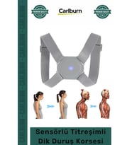 Özel Üretim Akıllı Şarjlı Ergonomik Omurga Destekli Kamburluk Önleyici Sensörlü Titreşimli Dik Duruş
