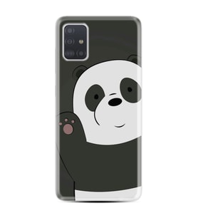 Samsung a71 A72 A73 A7 A9 2018 C7 C9 Kılıf Desenli Silikon Hello Panda 1709