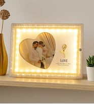 BK Gift Kişiye Özel LED'li Fotoğraf Çerçevesi, Ev Hediyesi, Arkadaşa Hediye, Sevgiliye Hediye