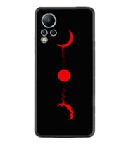 Infınix Note 12 Kılıf Silikon Desen Özel Seri Red Moon 1710