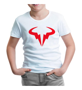 Tenis - Nadal Logo Beyaz Çocuk Tshirt