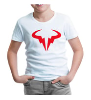 Tenis - Nadal Logo Beyaz Çocuk Tshirt