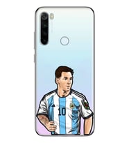 Redmi Note 8 Uyumlu Lionel Messi Desenli Şeffaf Telefon Kılıfı
