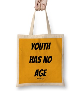 Pablo Picasso Quotes Art Gift - Vintage Retro Style Bez Çanta Uzun Saplı