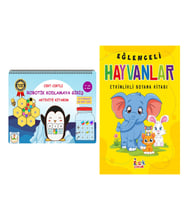 Becerikli Kaşifler Cırt Cırtlı Robotik Kodlamaya Giriş Aktivite Kitabım ve Bıcırık Eğlenceli Hayvanlar Seti 2 Kitap
