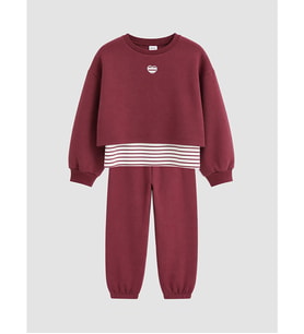 LCW Kids Bordo Kız Çocuk Eşofman Takım
