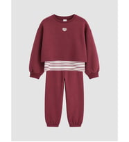 LCW Kids Bordo Kız Çocuk Eşofman Takım