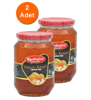 Kardeşler Kayısı Reçeli Cam Kavanoz 1000 G x 2 Adet