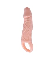 OdinsShop 3 cm Dolgu Uzatmalı Titreşimli Penis Kılıfı Prezervatif Vibratör