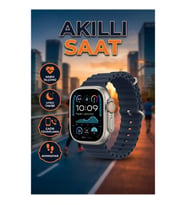 Akıllı Saat Nabız Ölçer Uyku Takipli Adımsayar Alarm ve Çağrı Cevaplama Özellikli