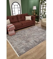 Dijital Kaymaz Yıkanabilir Antrasit Modern Salon Halısı Mutfak Halısı Koridor Halısı Yolluk HLN1610