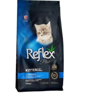 Reflex Plus Cat Kitten Somonlu Yavru Kedi Maması 1,5 Kg (Kahverengi)