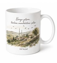 Gurbette Memleket Türküsü Temalı Kupa Bardak Nostaljik Hediye