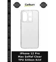 iPhone 12 Pro Max Şeffaf Clear TPU Silikon Kılıf Cihaz Kılıfı Telefon Koruma Cep Kapağı