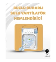Mey İthalat® Taşınabilir 3'ü 1 Arada Mini Fan Nemlendirici + Soğutucu + Gece Lambası