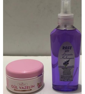 Rose City Gül Vazelin 75 ml Alana Rose City Lavanta Kolonyası 140 ml Fısfıs Hediye 