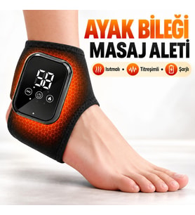 Valkyrie Isıtmalı Titreşimli Ayak Bileği Masaj Aleti Şarjlı 3 Isı 3 Titreşim Modlu Dijital
