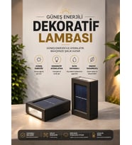 Bahçe Aydınlatması Solar Güneş Enerjili Dekoratik Led Işıklı Lamba