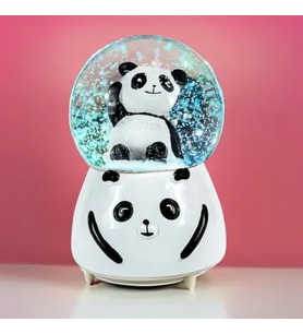 Orta Boy Siyah-Beyaz Panda Kar Küresi