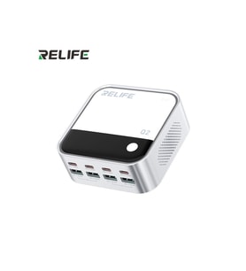 RELIFE Q2 120W 8 portlu GaN şarj cihazı USB type c