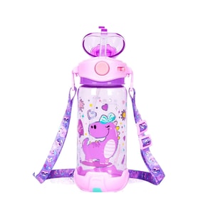 DREAM VEST MOR DİNOZOR ŞEFFAF MATARA 650 ML. ÇOK RENKLİ (E)