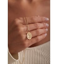 Kişiye Özel 925 Ayar Gümüş Tasarım Gül Kalp Model Kolye (Gold)