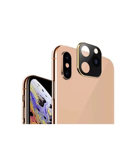 Apple iPhone XS Uyumlu Zore CP-03 iPhone 11 Pro Max Kamera Lens Dönüştürücü (Gold)