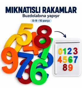 Mıknatıslı Rakamlar 0-9 Arası Eğitici Oyuncak