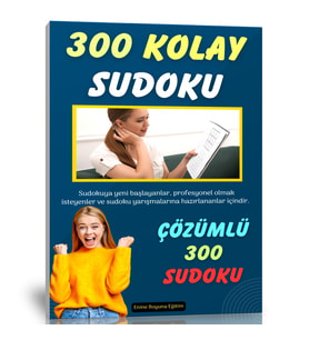 Zamanlayıcı Kolay Sudoku Kitap Seti (2 Fasikül Set)
