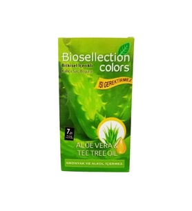 Biosellection Bitkisel İçerikli Kalıcı Saç Boyası 7.21 - Kumral Yoğun Küllü
