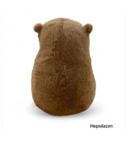 Oyuncak 25 Cm Capybara Kahverengi Peluş (Ekru-Açık Kahve)